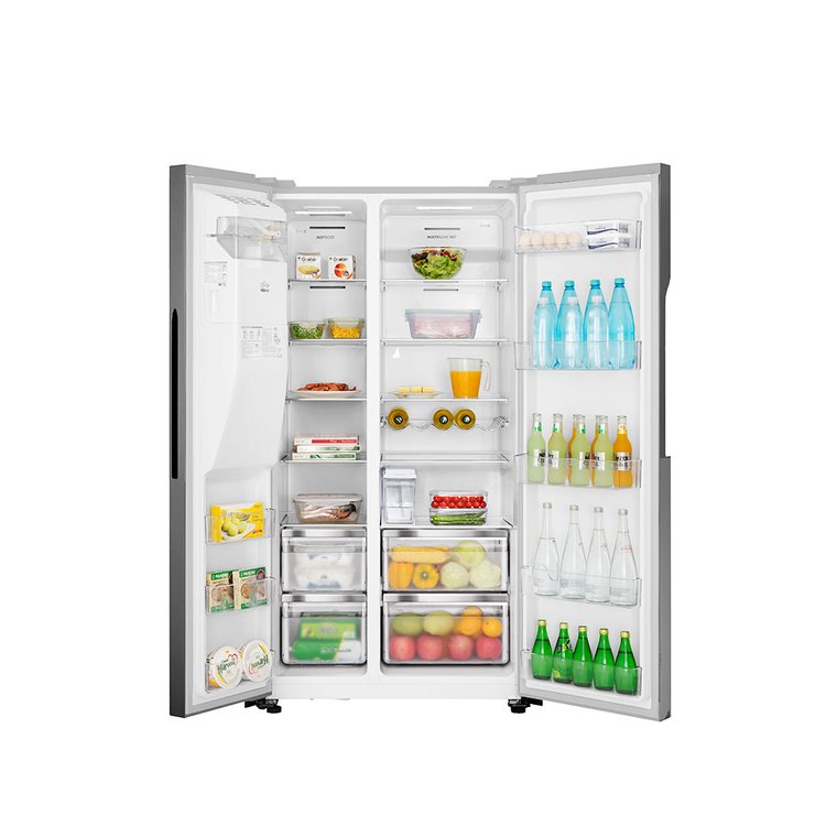 Teknix Side by Side American style Fridge Freezer in Inox Silver THSBS1791INX
