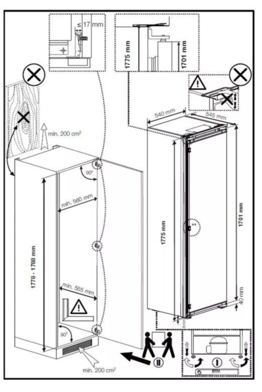 Beko BLSD4V577 (20) Built In HarvestFresh™ Tall Larder Fridge - 309 Litres - E Rated - (tatty box ) - HW182836
