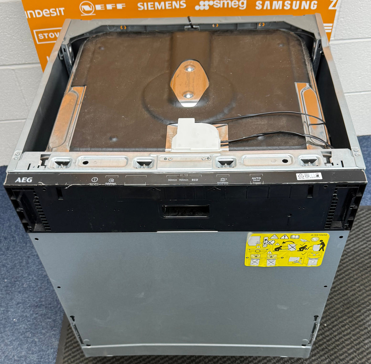 AEG FSB42607Z (25) Air Dry 3000 Fully Integrated Built In Dishwasher - Black Control Panel with Sliding Door Fixing Kit - (Ex Display) - HW182725