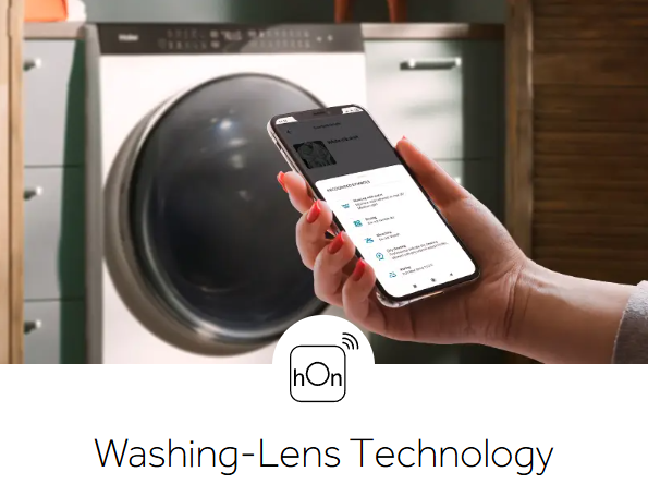 Haier HWD100-B14959U1 10+6 KG 1400 Spin, Smart WiFi Enabled, Washer Dryer Washing lens technology