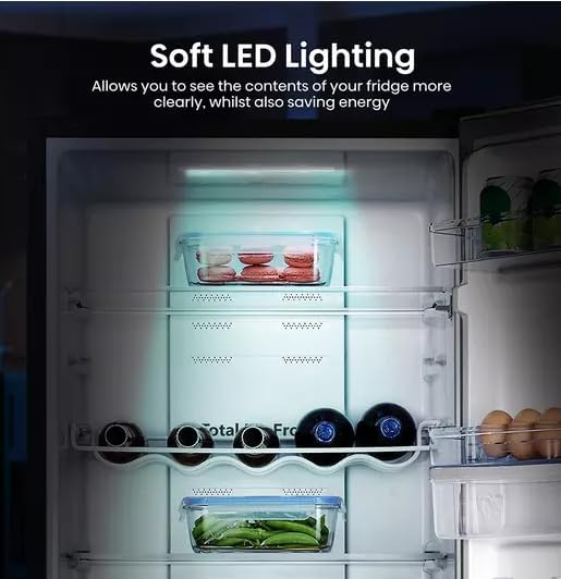 Hisense RB327N4WBE 55cm Wide 182.5cm Tall Fridge Freezer in Black