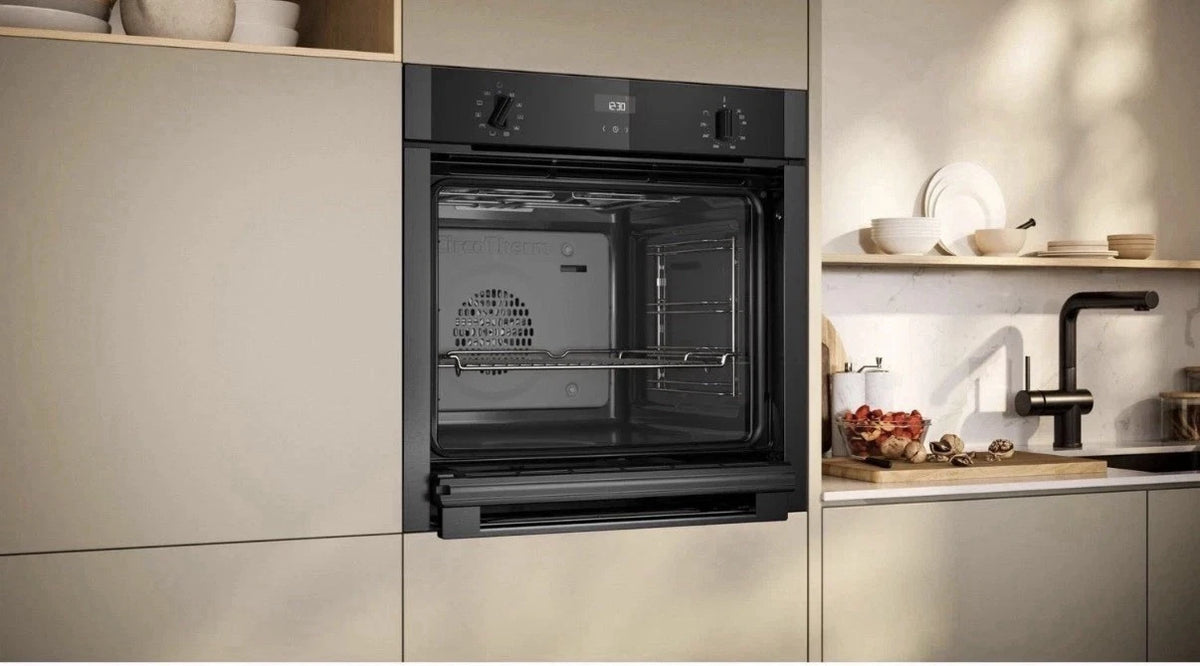 Neff B3ACE4AG3B (95) Slide & Hide® Electric Single Oven in Graphite Grey - A+ Rated (Ex Display) - HW182795