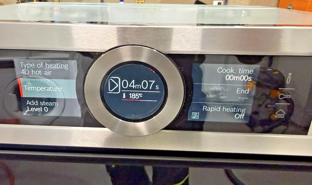 Bosch Series 8 CSG656BS1B Built-in Electric 47 Litre Compact Steam Oven with 4D Hot Air in Stainless Steel - (Blemished) - HW181931