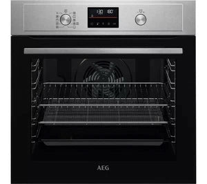 AEG BEX535A61M (32) 3000 Built-in Electric Single Oven with AirFry and Aqua Clean in Stainless Steel - A+ Rated - (Blemished) - HW182532