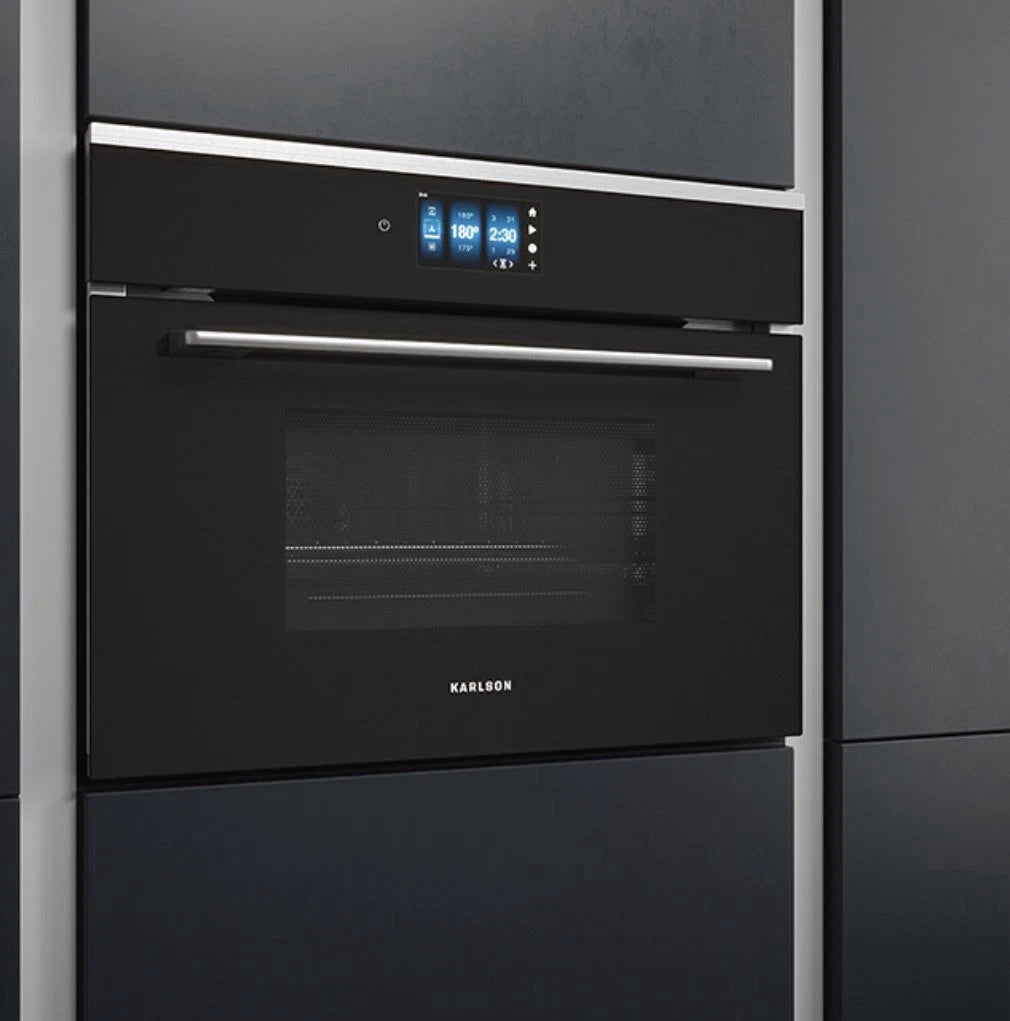 Karlson WRCMOVTFTSS Built-in Compact Combination Oven and Microwave in Black and Stainless - (Ex Display) - HW181916