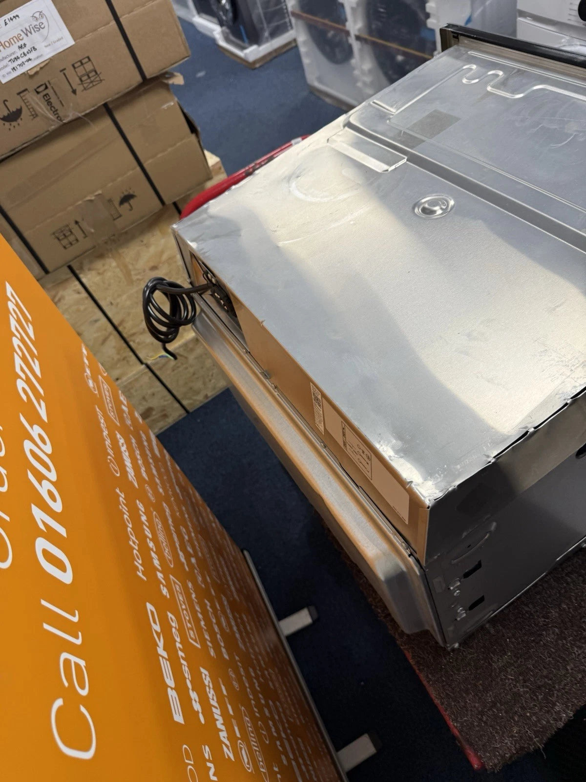 AEG KMK768080T (48) 7000 Series CombiQuick Built In Microwave Oven with Enamel Cleaning in Matt Black - (Blemished) - HW181748