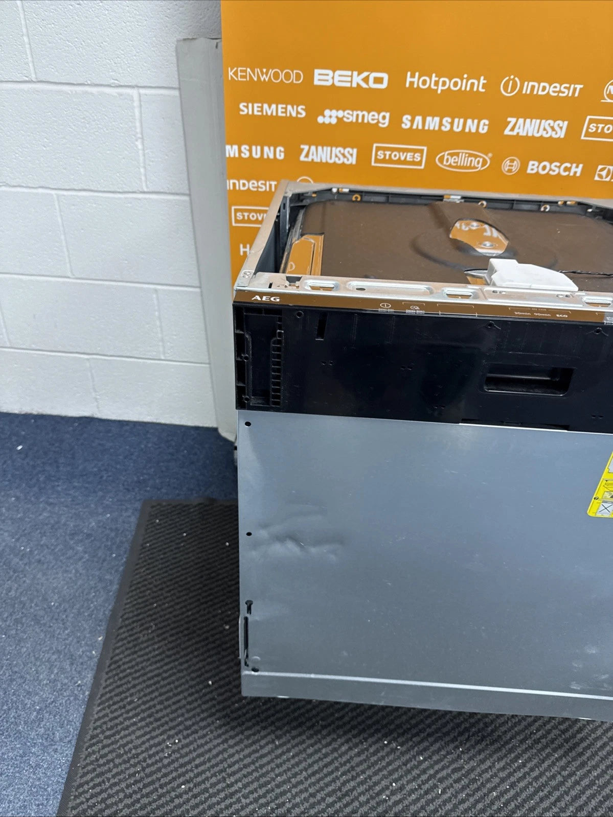 AEG FSB42607Z (56) Air Dry 3000 Fully Integrated Built In Dishwasher - Black Control Panel with Sliding Door Fixing Kit - (Ex Display Graded) - HW181956