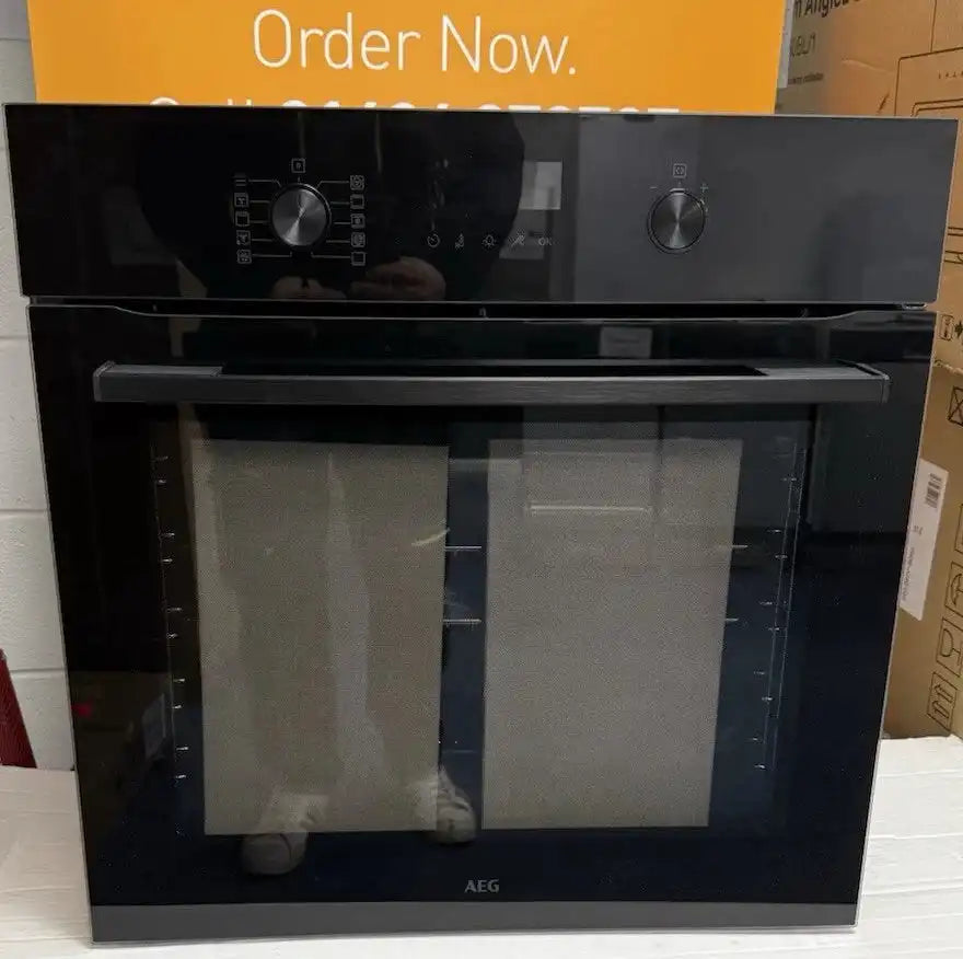 AEG OS6AB50AK (78) Sense Cook Built-in Electric Single Oven in Black - A+ Rated - (Ex Display) - HW182878