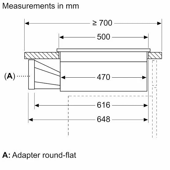 Bosch PVQ731H26E (59) Series 6 70cm 4-Zone Venting Induction Hob in Black - (Tatty Box) - HW181959-01