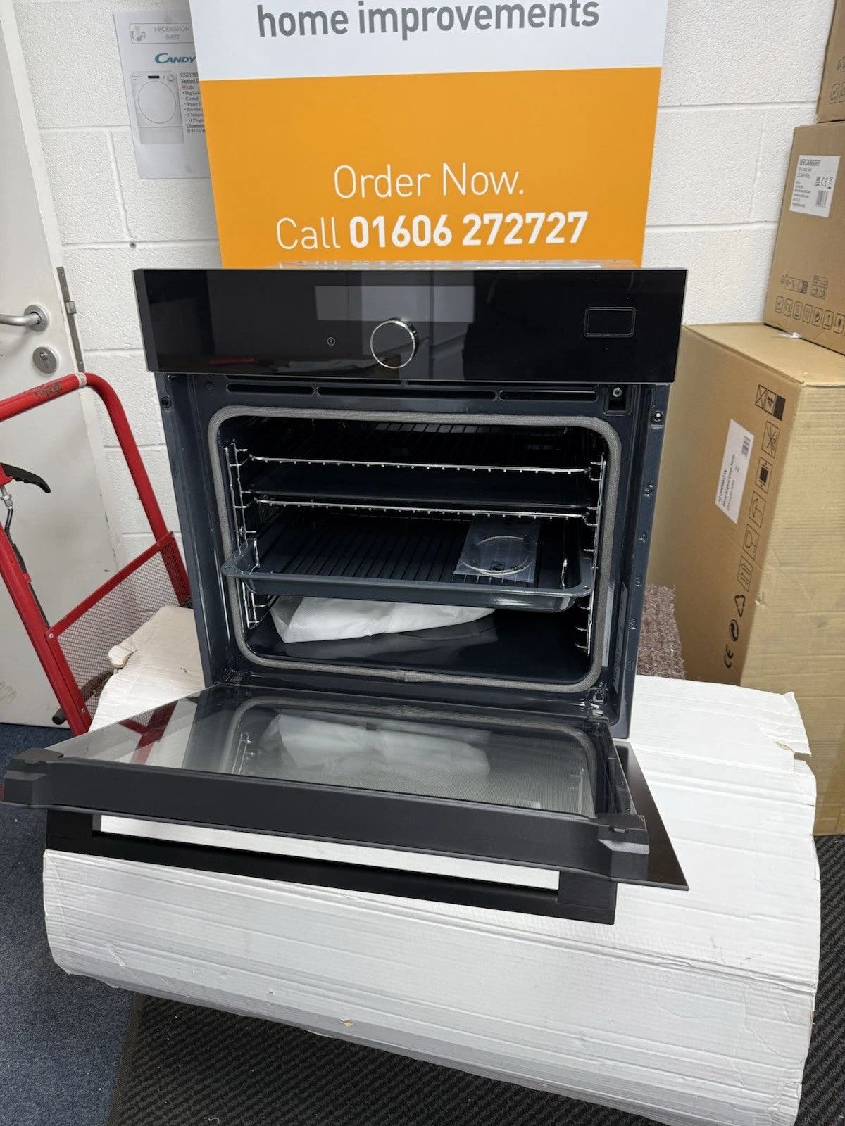 AEG 7000 BSK978330B SteamCrisp Built-in Single Oven with Pyrolytic Self Cleaning in Black - A++ Rated - (Ex Display) - HW181838