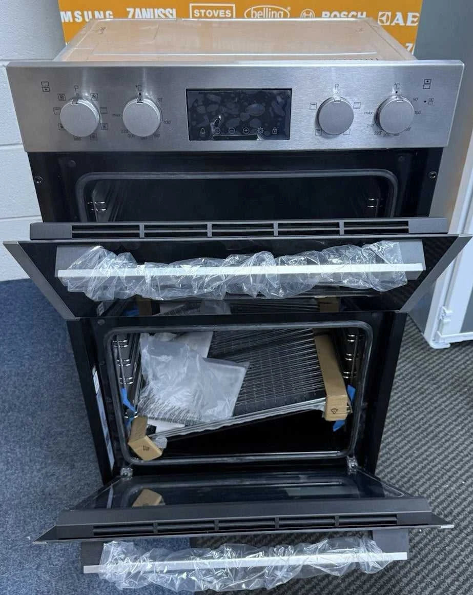 Hotpoint DIH 82D IX (03) Double Built-In Electric Oven in Stainless Steel - A/A Rated - (Ex Display) - HW182803