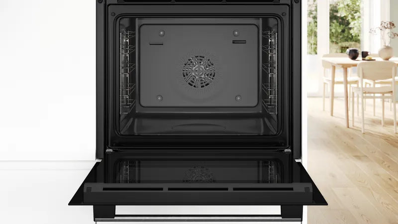 Bosch Series 4 HQA534BS3B (85) Built In Electric Single Oven with added Steam Function in Stainless Steel - A+ Rated - (New Boxed) - HW182385