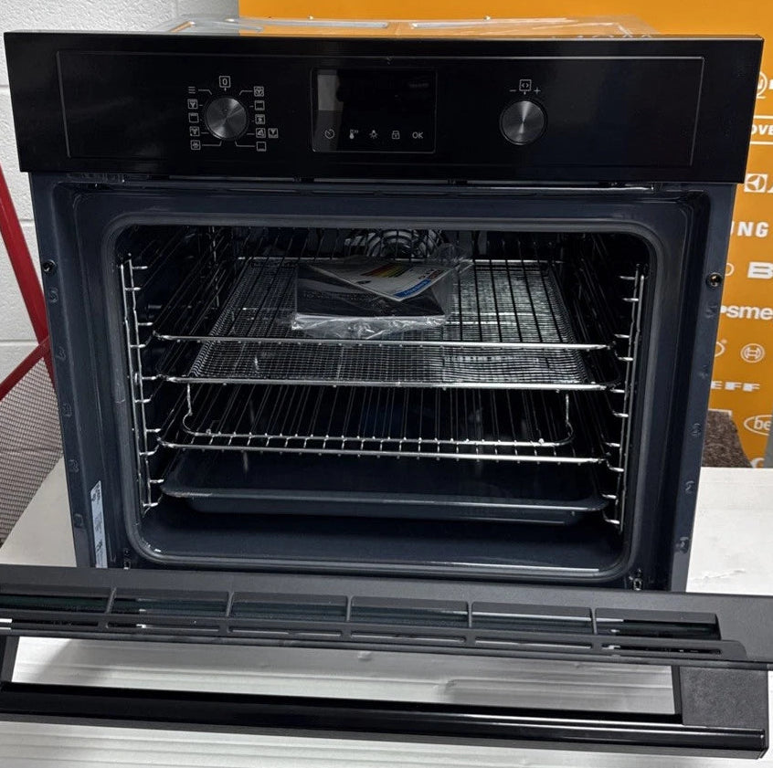 AEG 3000 BEX535A61B (45) Built In Electric Single Oven in Black with AirFry and Aqua Clean Enamel - A+ Rated - (Blemished) - HW182445