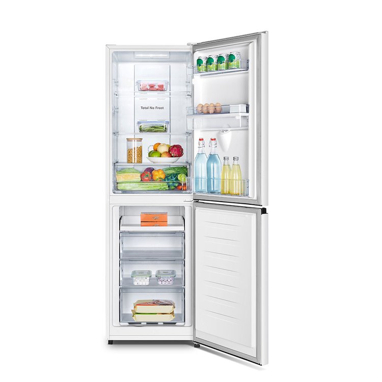 Teknix FFH1825WW 182cm Total No Frost Fridge Freezer with Water Dispenser in White