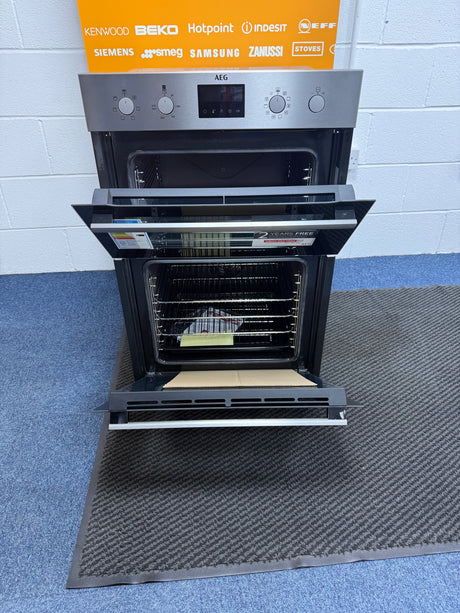 AEG 6000 Series DCB535060M (33) Double Built In Oven in Stainless Steel - A/A Rated - HW182533