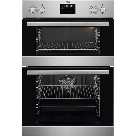 AEG 6000 Series DCB535060M (29) Double Built In Oven in Stainless Steel - A/A Rated - (Ex Display) - HW182729