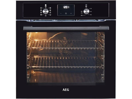 AEG BEX335011B (10) 3000 Series SurroundCook Built-in Electric Single Oven in Black - A Rated - (Ex Display) - HW182210