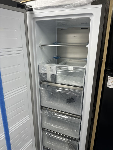 Teknix TH60TNFX 274L Total No Frost Single Door Freezer in Brushed Seel - E Rated - POHW0073 **(Suitable for Garage Use -15°C)**