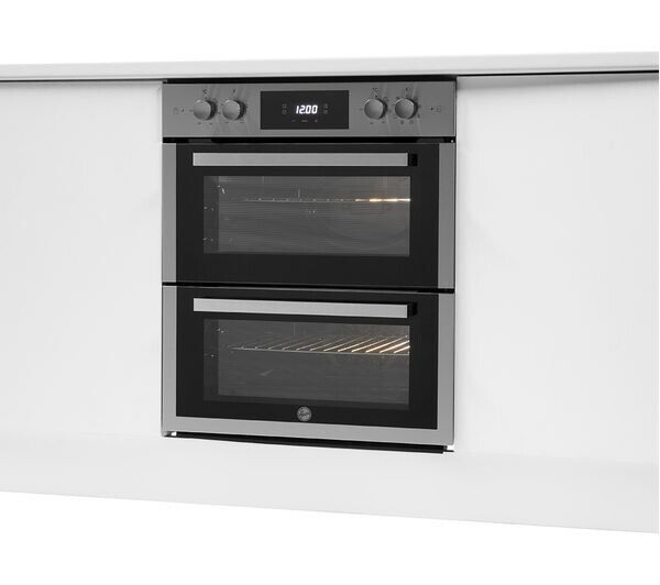 HOOVER H-OVEN 300 HO7DC3E3078IN Electric Built under Double Oven Stainless Steel in cabinet photo