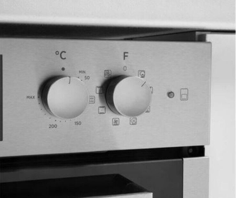 HOOVER H-OVEN 300 HO7DC3E3078IN Electric Built under Double Oven Stainless Steel Controls close up