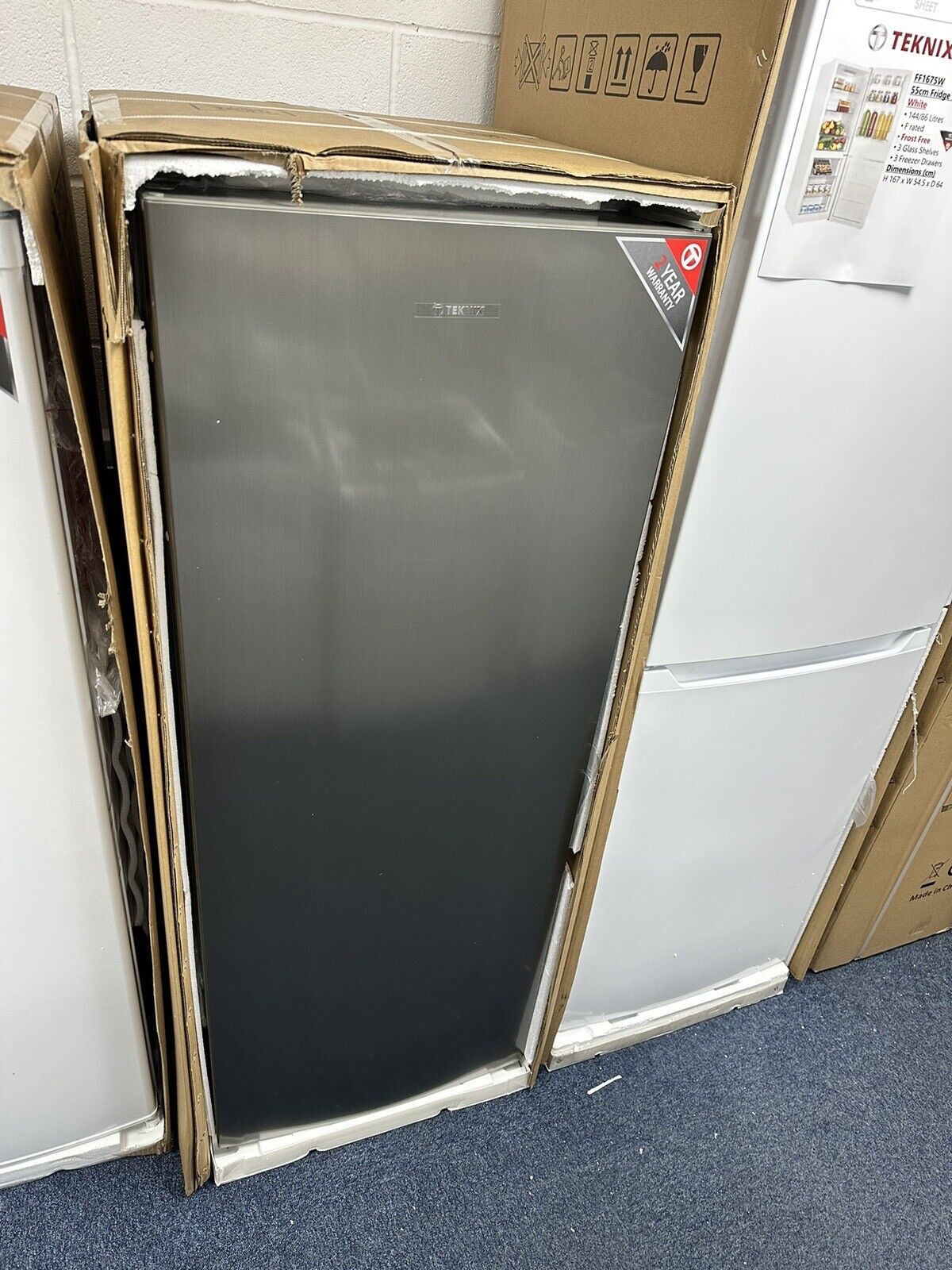 Teknix TFF1435X  freestanding upright freezer SILVER Frost Free   HW180530