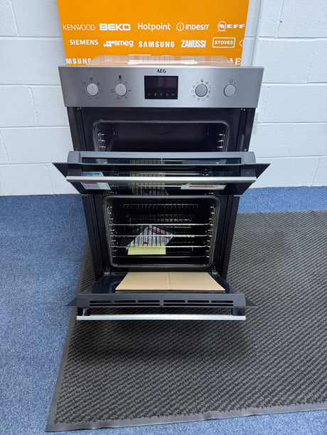 AEG 6000 Series DCB535060M (33) Double Built In Oven in Stainless Steel - A/A Rated - HW182533