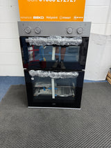 Beko RecycledNet® BBXDF21000S (97) Built In Double Oven in Silver - A/A Rated ex display HW182397
