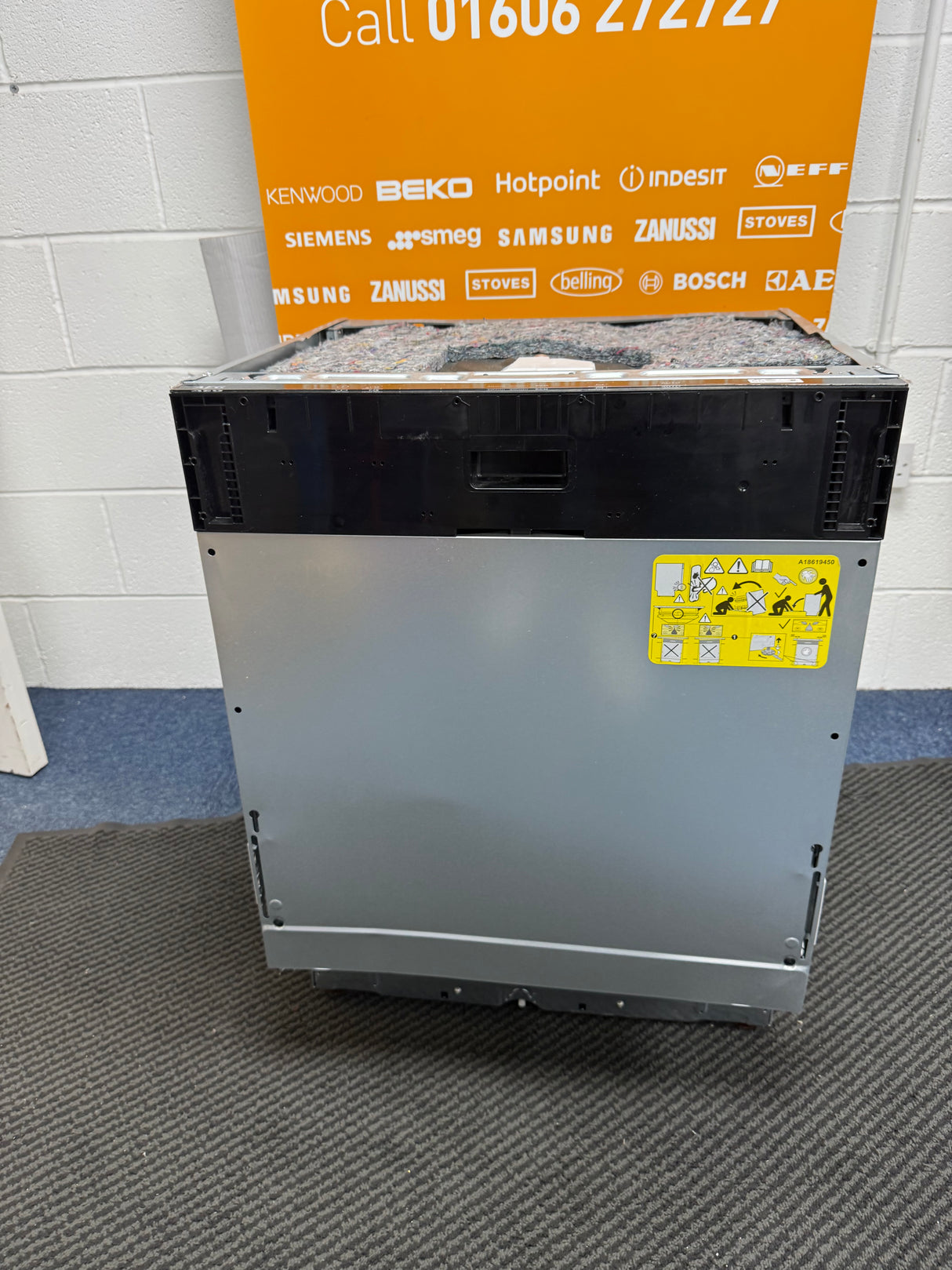 AEG FSB42607Z (83) Air Dry 3000 Fully Integrated Built In Dishwasher - Black Control Panel with Sliding Door Fixing Kit - (Ex Display) - HW182483