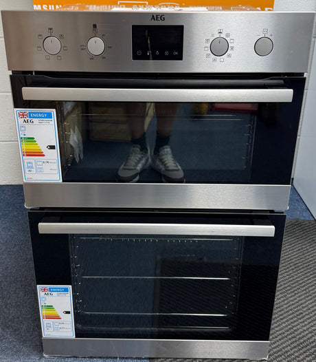 AEG 6000 Series DCB535060M (29) Double Built In Oven in Stainless Steel - A/A Rated - (Ex Display) - HW182729