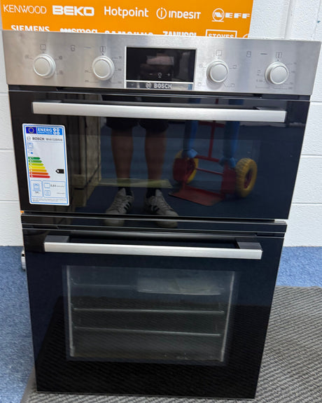 Bosch Series 2 MHA133BR0B (89) Built In Electric Double Oven in Stainless Steel - A Rated - (Ex Display Blemished ) - HW182689