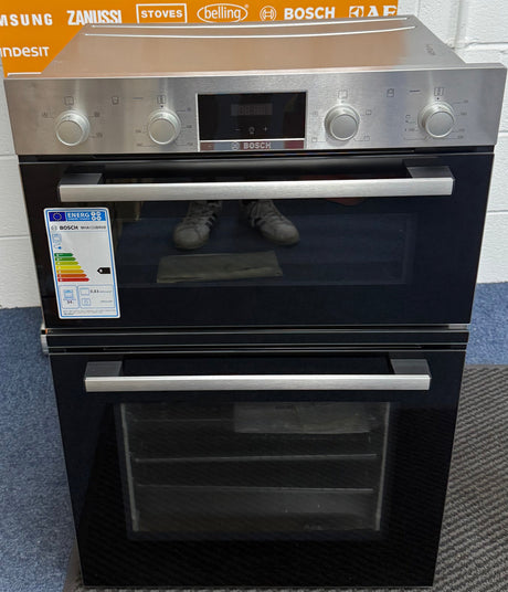Bosch Series 2 MHA133BR0B (89) Built In Electric Double Oven in Stainless Steel - A Rated - (Ex Display Blemished ) - HW182689