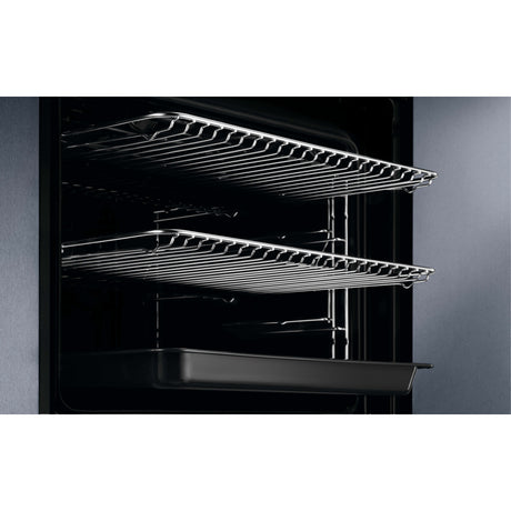 AEG BEX335011M (48) SurroundCook Built-in Electric Single Oven with Aqua Clean in Stainless Steel - A Rated - (Ex Display) - HW182248