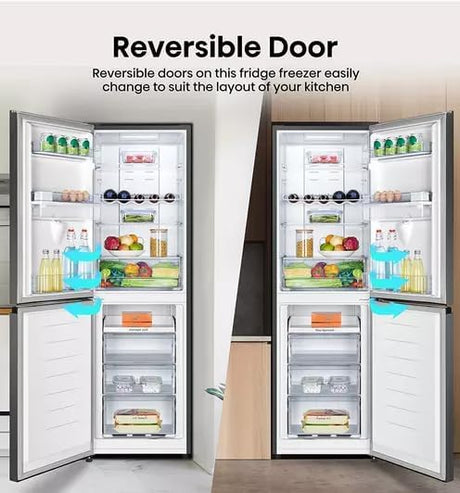 Hisense RB327N4WBE 55cm Wide 182.5cm Tall Fridge Freezer in Black