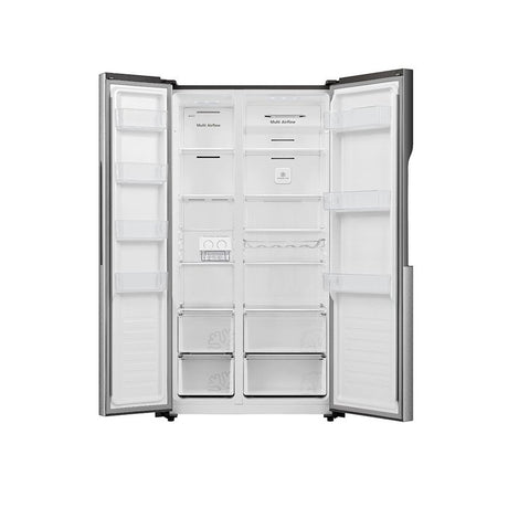 Teknix Side by Side American style Fridge Freezer in Inox Stainless Silver THSBS1791PX