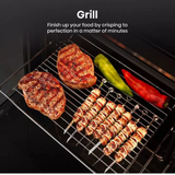 Hisense BID914221ADBG Double Built In Oven In Black - Air Fry - A Rated - Refurbished stock Photo Grill