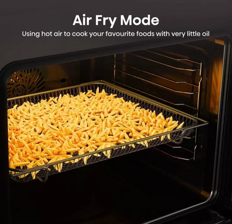 Hisense BID914221ADBG Double Built In Oven In Black - Air Fry - A Rated - Refurbished stock Photo Air Fry Mode