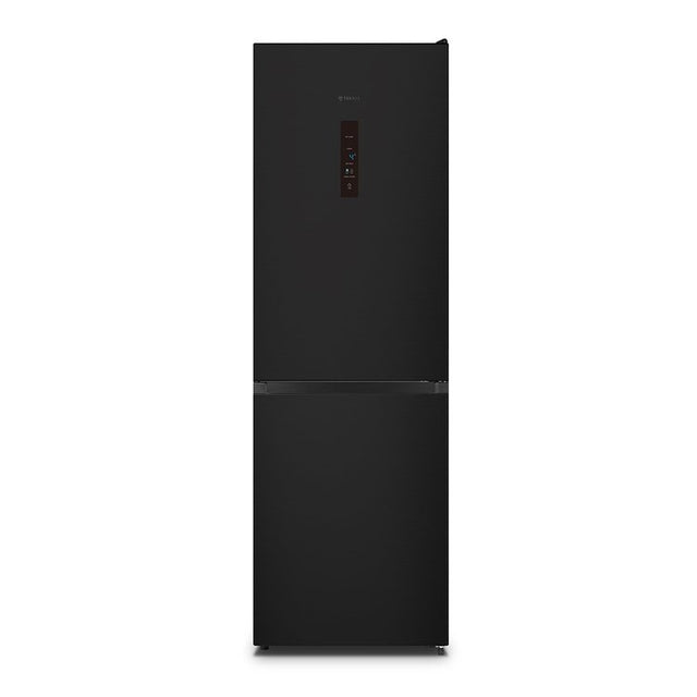 Tecknix 304 Litre Total No Frost Fridge Freezer in Black Inox FFH1865BIX from HomeWise