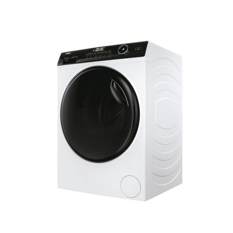 Haier HWD90-B14959U1 9+6 KG 1400 Spin, Smart WiFi Enabled, Washer DryHaier HWD100-B14959U1 10+6 KG 1400 Spin, Smart WiFi Enabled, Washer Dryer stock photo angled
