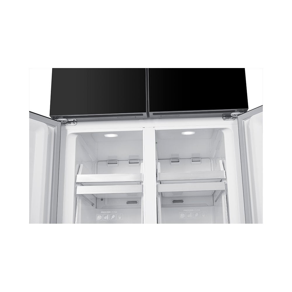 Teknix TMD18079BI 80cm Multi Door Fridge Freezer in Dark Inox - 466 Litres - E Rated