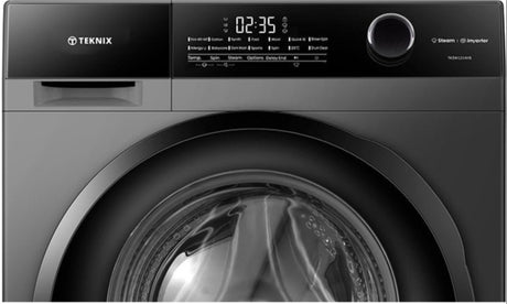 Teknix TK5W1214HS 12KG 1400 Spin Washing Machine in Titanium - A Rated - 5 Year Guarantee - POHW0105