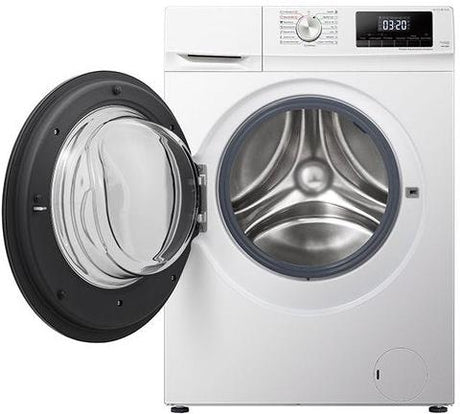 Teknix TKW96142HW 9+6KG 1400 Spin Family Sized Washer Dryer in White with Inverter Motor Door Open
