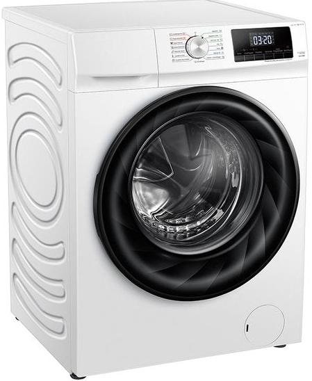 Teknix TKW96142HW 9+6KG 1400 Spin Family Sized Washer Dryer in White with Inverter Motor Angled Left 