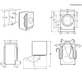 AEG LFX6G7434BI (98) 6000 Series ProSense Integrated 7 kg 1400 Spin Washing Machine - B Rated - (Ex Display) - HW182798