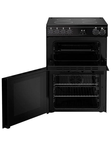 Belling 444412058 FSA Vision 60Ei BSS (72) 60cm Electric Induction Cooker with Double Oven in Black - (Ex Display) - HW182372