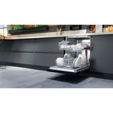 Hotpoint H3B L626 X UK Semi Integrated Full Size Dishwasher with Black and Stainless Control Panel - Fixed Door Hinge Kit - E Rated - HW181877