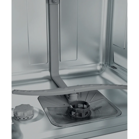 Hotpoint H3B L626 X UK Semi Integrated Full Size Dishwasher with Black and Stainless Control Panel - Fixed Door Hinge Kit - E Rated - HW181877