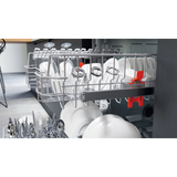 Hotpoint H3B L626 X UK Semi Integrated Full Size Dishwasher with Black and Stainless Control Panel - Fixed Door Hinge Kit - E Rated - HW181877