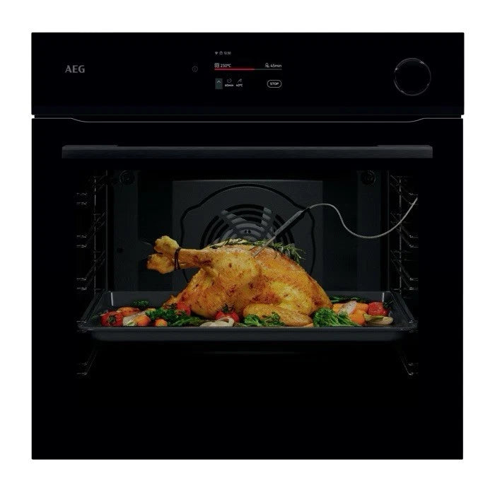 AEG NBR7P731SB (32) 7000 MealAssist Built in Single Oven with SteamCrisp and Pyrolytic Self Cleaning - A++ Rated - (Ex Display) - HW182632
