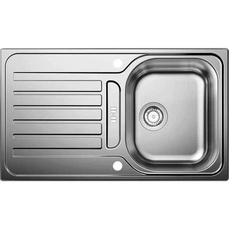 Blanco Lanis 45 S-IF 1.0 Bowl Reversible Inset Sink in Stainless Steel with Waste Kit and Single Lever Mixer Tap - (New Boxed) - HW182832-SWT