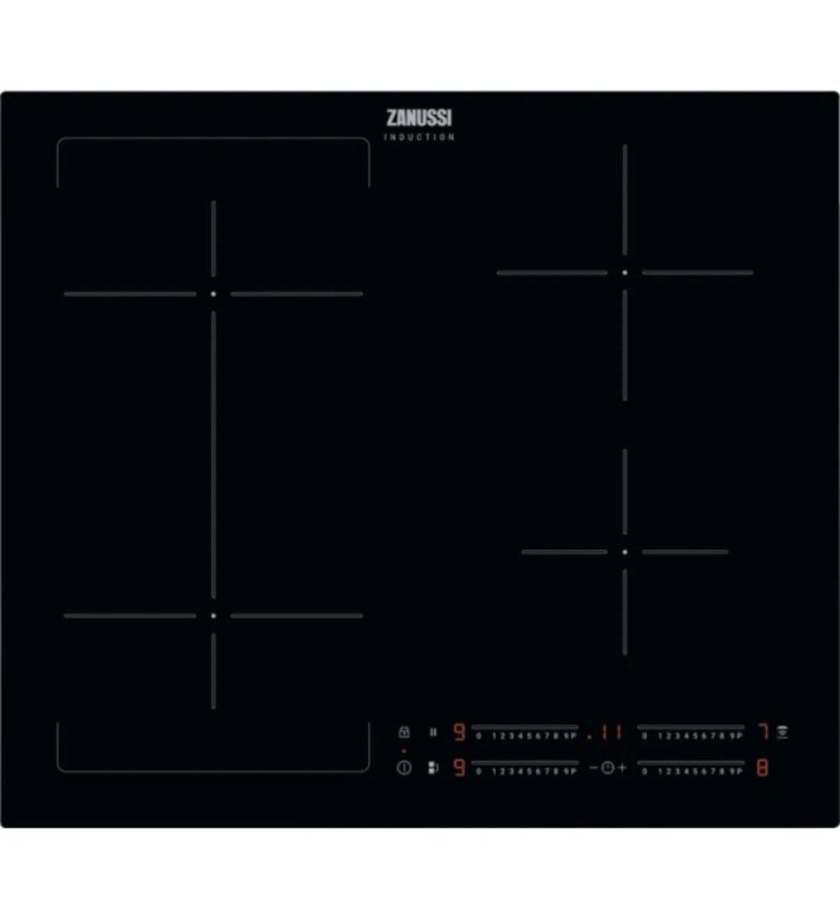 Zanussi ZIFN644K (02) 60cm 4-Zone Frameless Induction Hob - (Tatty Box) - HW181801-02